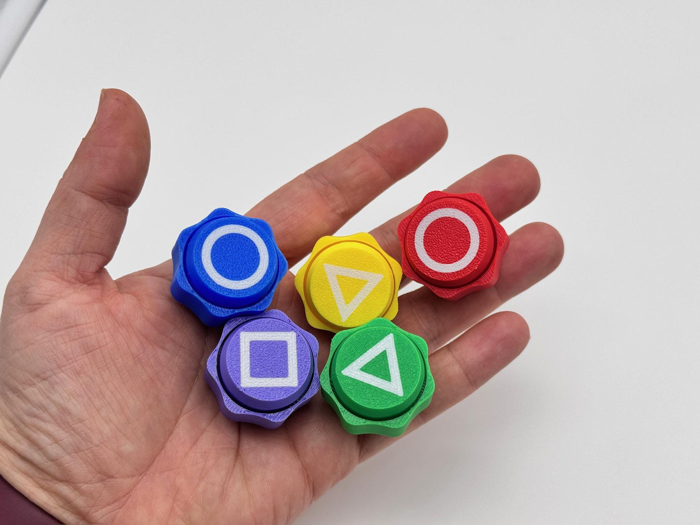 Gonggi Stones Fidget Clickers | Squid Game Inspired Stress Relief Toy | 3D Printed Anxiety Fidget Toy Keychain | ADHD Sensory Toy
