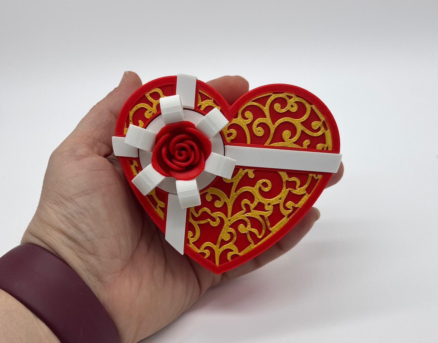 Locking Heart Box - Valentine's Day Gift - Keepsake Box
