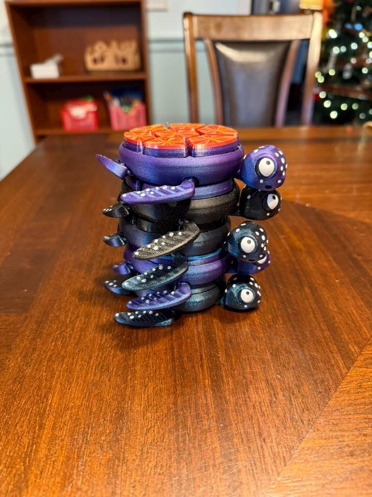 Cosmic Turtle Fidget Clickers - 3D Printed Stress Relief Toy, Satisfying Tactile and Auditory Sensory Stimulation