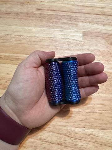 Dual Roller Fidget Toy - Satisfying Hand Stimulation - Stress Relief Sensory Tool - Anti Anxiety Desk Toy - Stim Toy - ADHD Autism Focus Aid