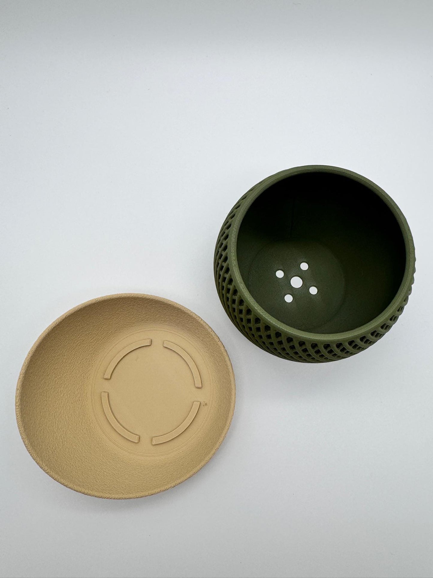 Modern Planter with Saucer | Indoor Plant Pot | Minimalist Decor | Perfect for Succulents, Small Plants, & Cacti | 3D Printed | Drift Model