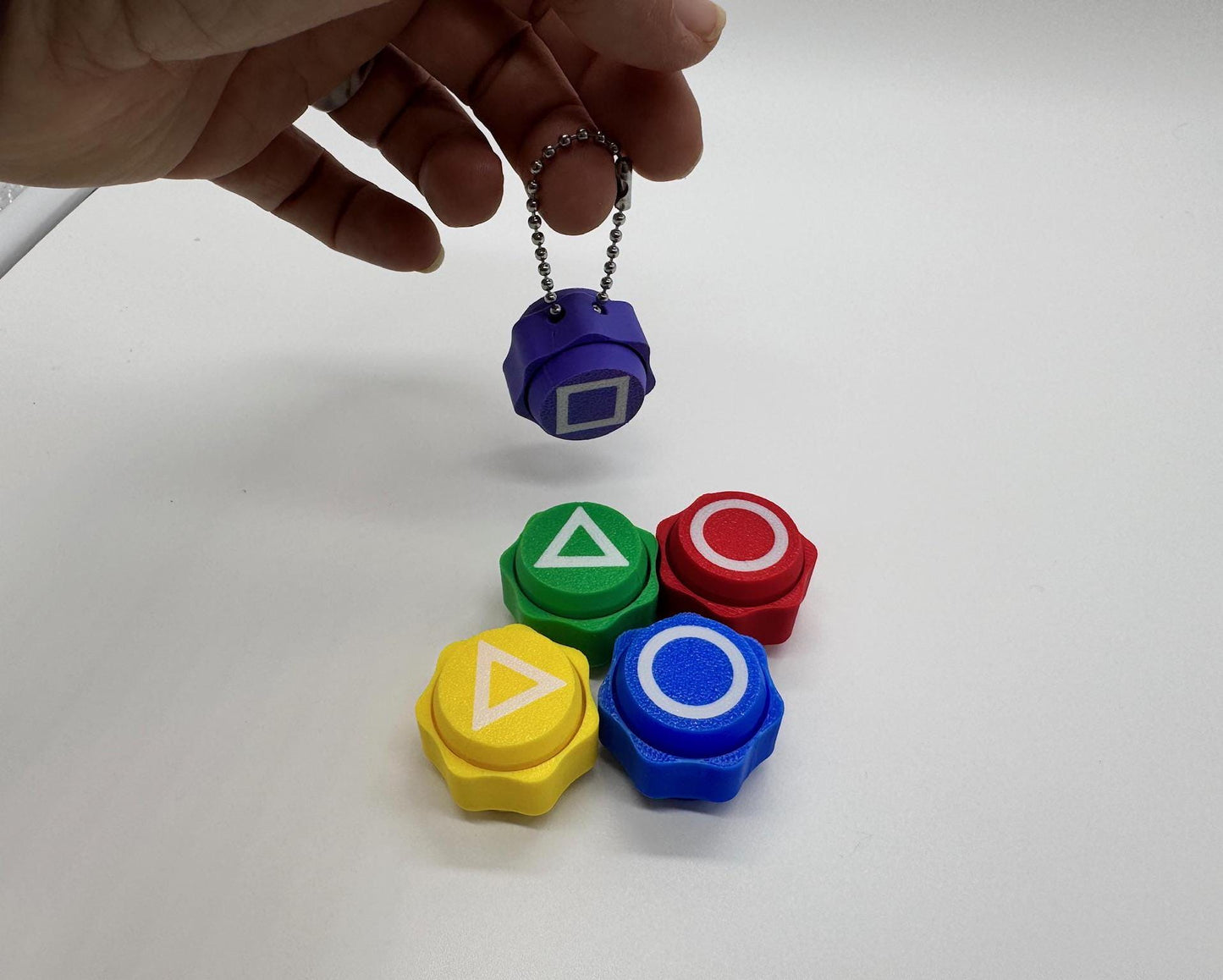 Gonggi Stones Fidget Clickers | Squid Game Inspired Stress Relief Toy | 3D Printed Anxiety Fidget Toy Keychain | ADHD Sensory Toy