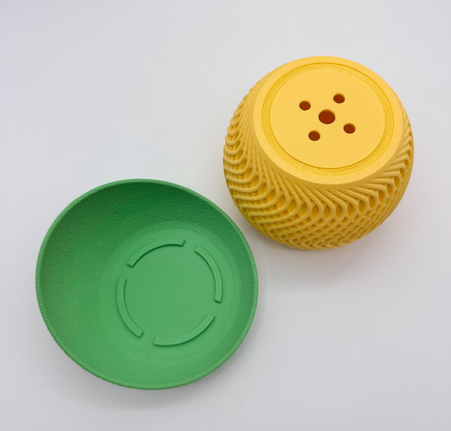 Modern Planter with Saucer | Indoor Plant Pot | Minimalist Decor | Perfect for Succulents, Small Plants, Cacti | 3D Printed | Radiant Model